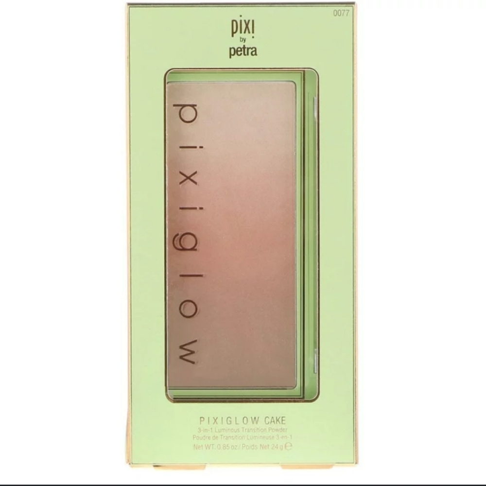 NIB Pixi Glow Cake 3in1 Luminous Transition Powder Shade : GildedBare Glow